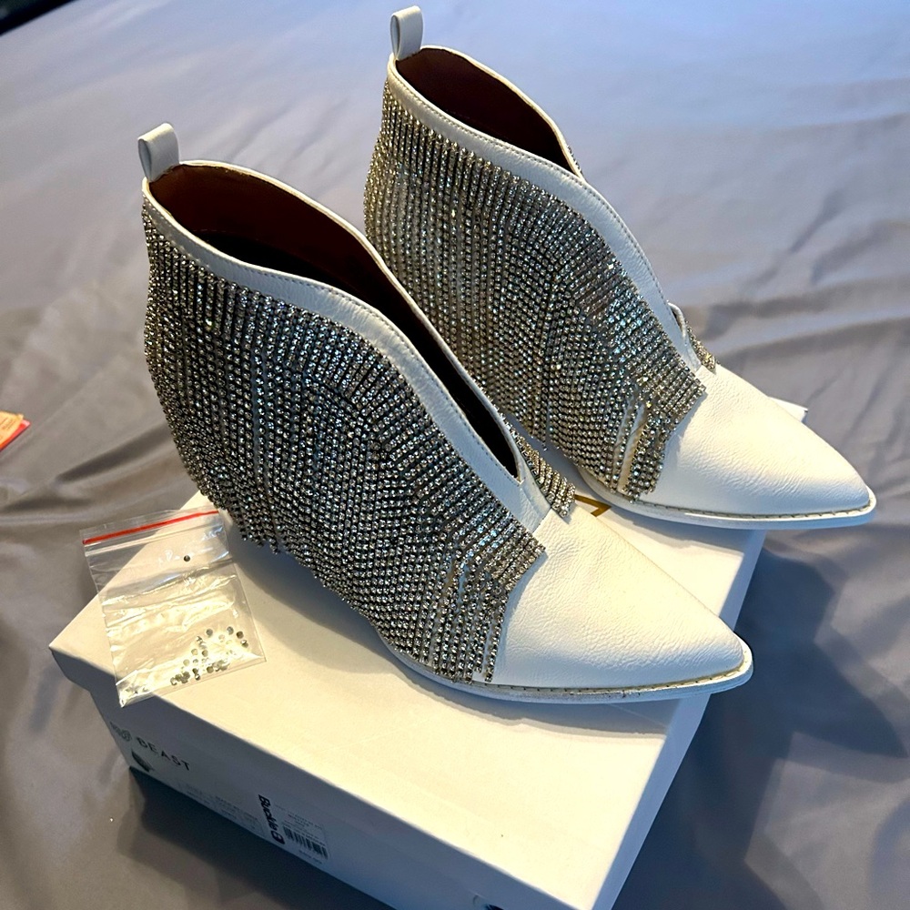 BEAST FASHION Rhinestone Ankle Boot